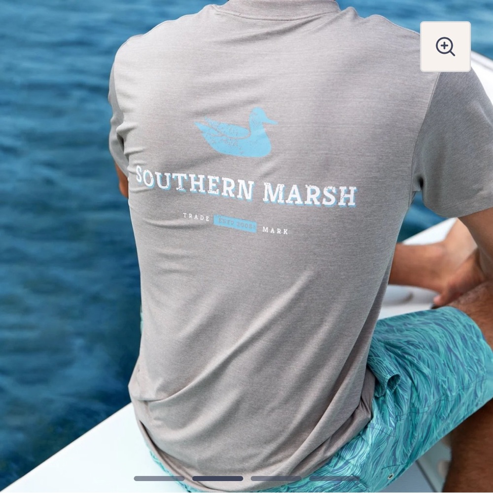 Southern Marsh FieldTech Heathered Performance Tee